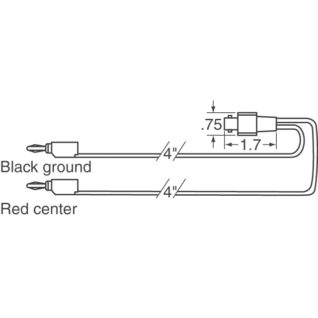 1001 E-Z-Hook  Test Leads - BNC Interface